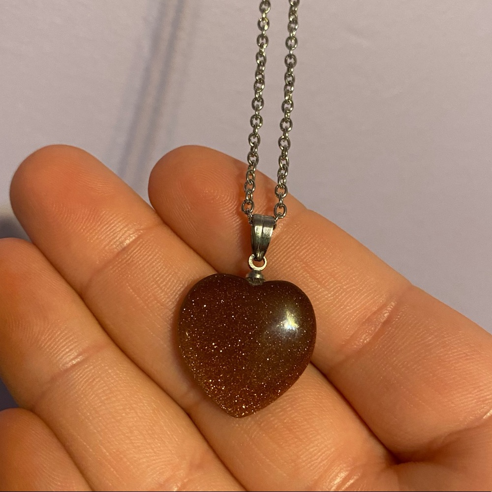 🔴 Bronze sparkle 🤎 necklace